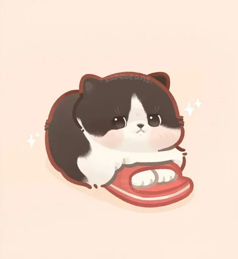 Стикер Мягкие коты