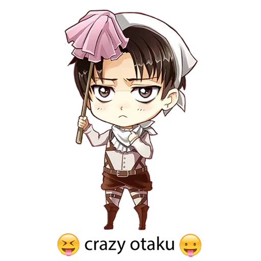Стикер "attack on titan"😝crazy otaku😛