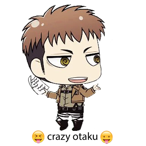 Стикер "attack on titan"😝crazy otaku😛