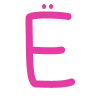 Эмодзи Pink alphabet