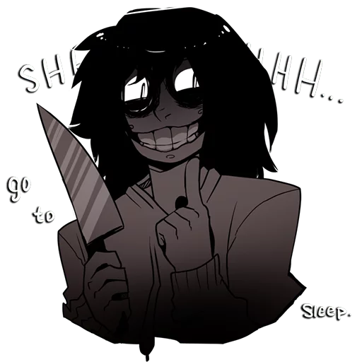 Стикер Creepypasta