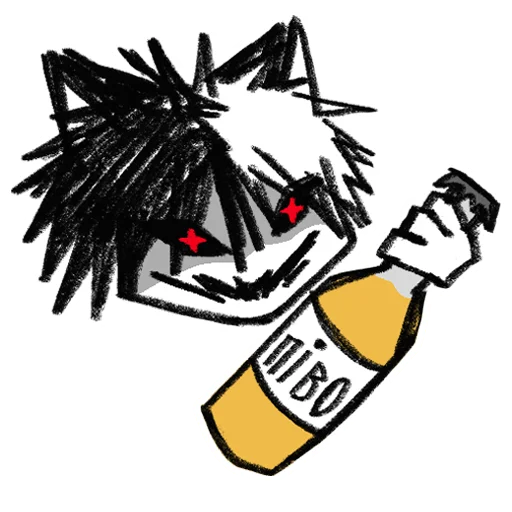 Стикер cursed cat