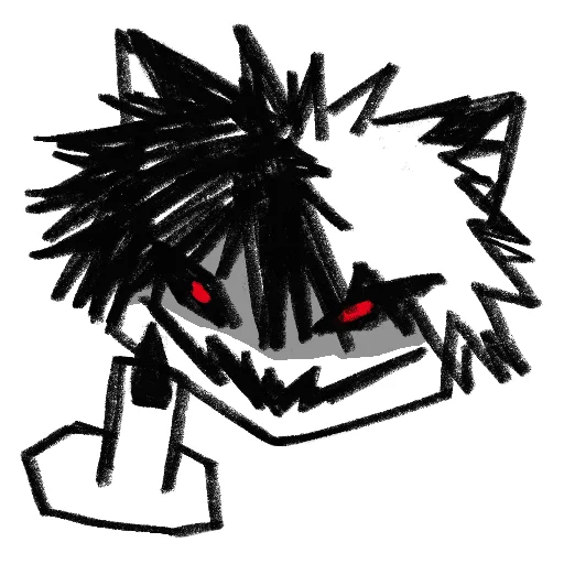 Стикер cursed cat