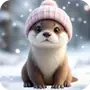 Эмодзи Милые зимние животные