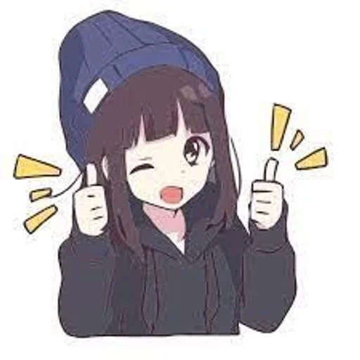 Стикер аниме стики