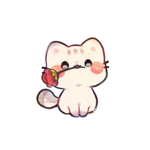 Стикер cute cats more wens