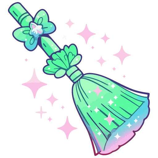 Стикер cute green