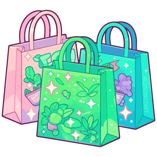 Стикер cute green