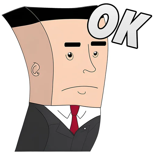 Стикер Cute Suit