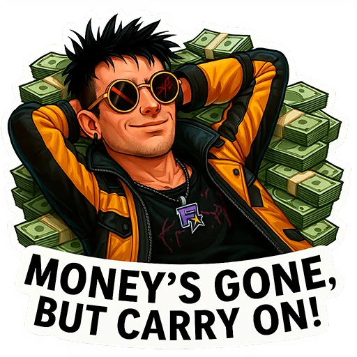 Стикер cyberpunk drawer