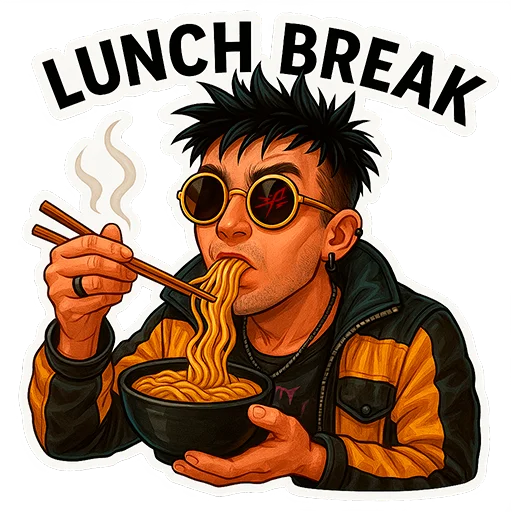 Стикер cyberpunk drawer