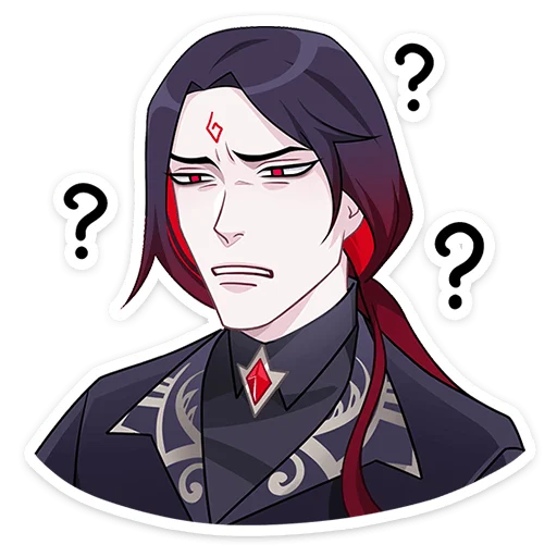 Стикер Тёмный Инь