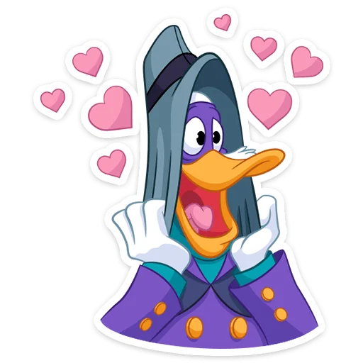 Стикер Чёрный Плащ