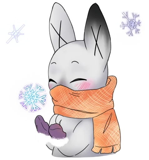 Стикер weird bunny