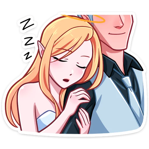 Стикер Демон и Ангелица