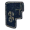 Эмодзи Denim letters