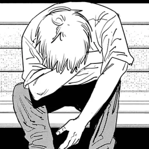 Стикер человек бензопила ♡