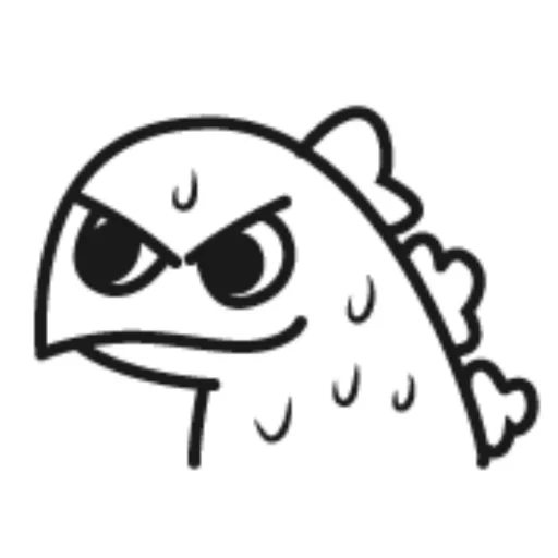 Стикер 小恐龙高清版