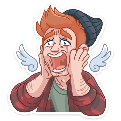 Стикер Разочарованный Амур