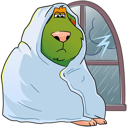 Стикер Домовячьи радости с Финником Без Текста