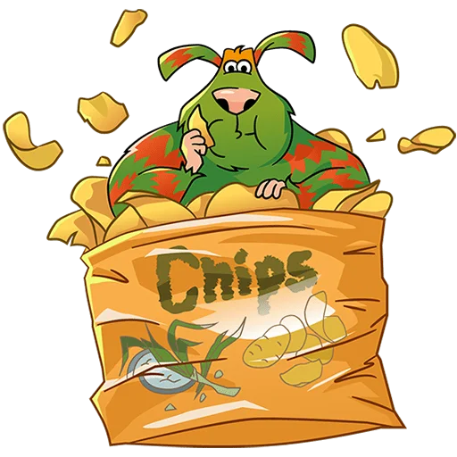 Стикер Домовячьи радости с Финником Без Текста