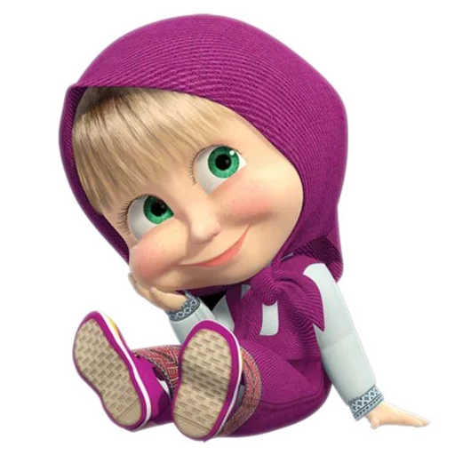 Стикер маша и медведь