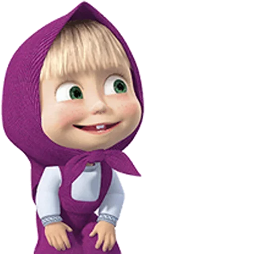 Стикер маша и медведь