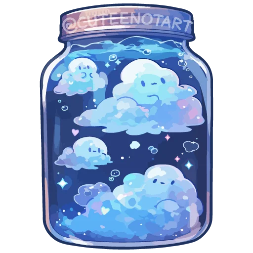 Стикер dreams in a jar