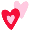 Эмодзи Hand Drawn Hearts
