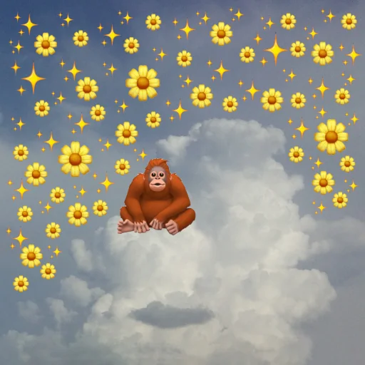 Стикер emoji in the sky