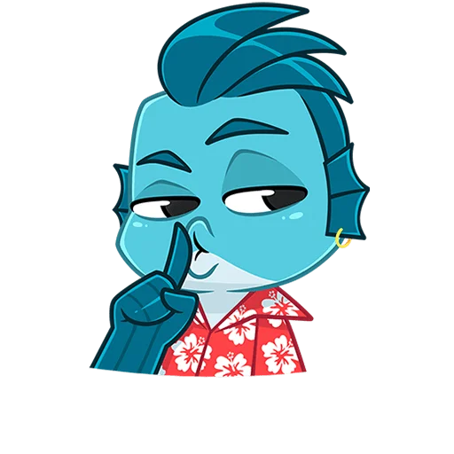 Стикер Фиш и Фишка без текста