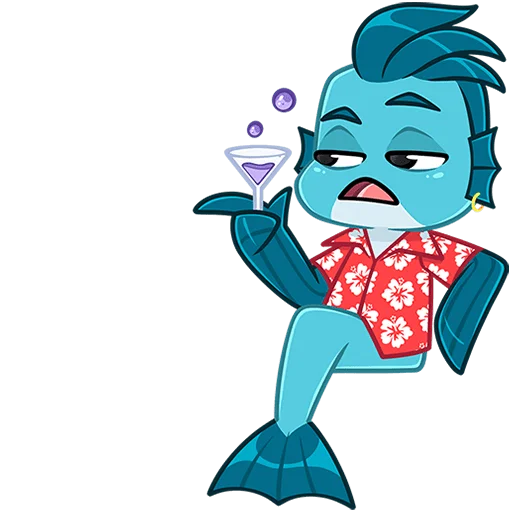 Стикер Фиш и Фишка без текста