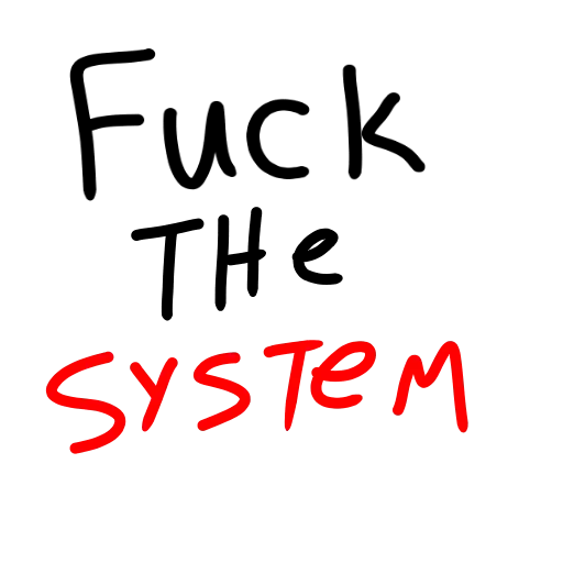 Стикер fk the system