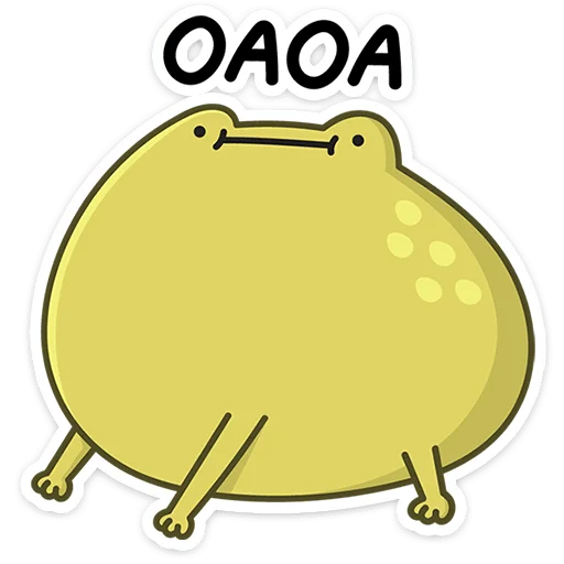 Стикер Лягушачий микс