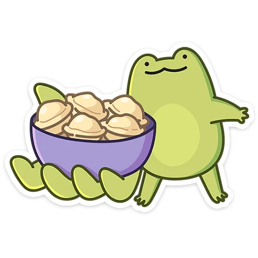 Стикер Лягушачий микс без текста