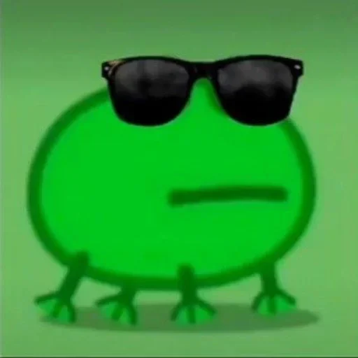 Стикер смяшные легушьки