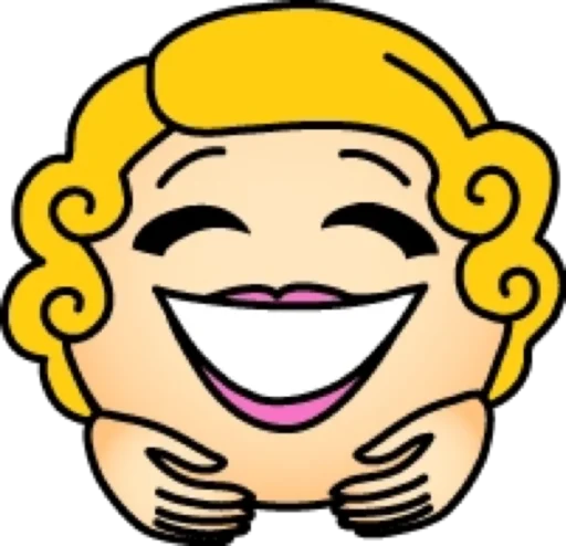 Стикер Блондинка