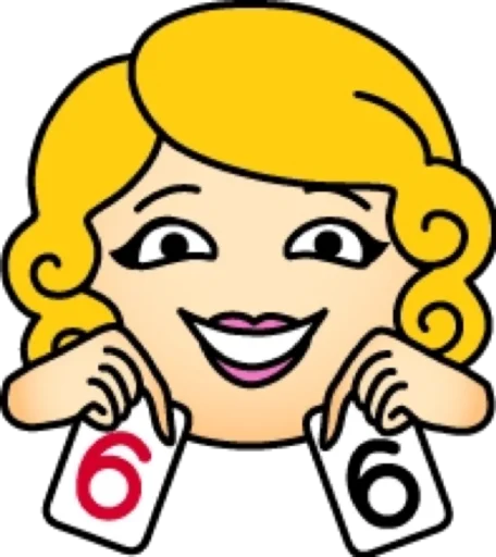 Стикер Блондинка