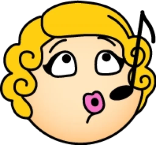 Стикер Блондинка