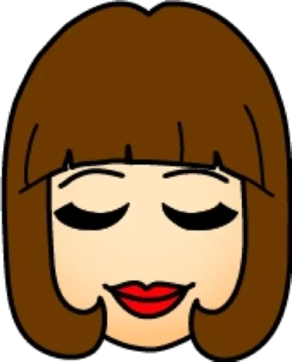 Стикер Брюнетка