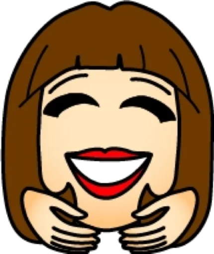 Стикер Брюнетка