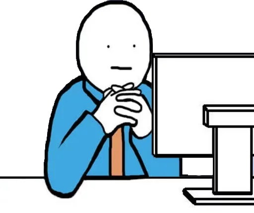 Стикер Guy Behind The Desk