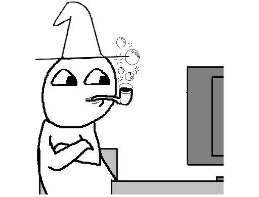 Стикер Guy Behind The Desk