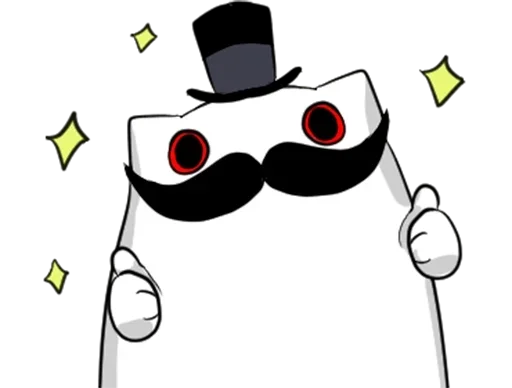 Стикер Джентельмяу | Gentlemyau