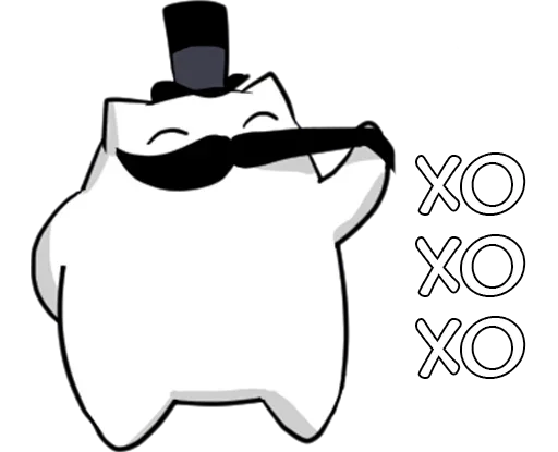 Стикер Джентельмяу | Gentlemyau