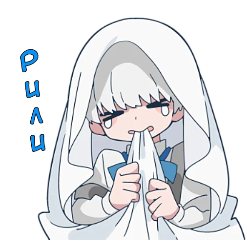 Стикер Призраки и черные кошки