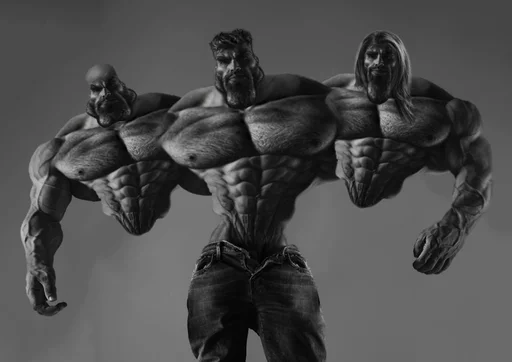 Стикер giga chad