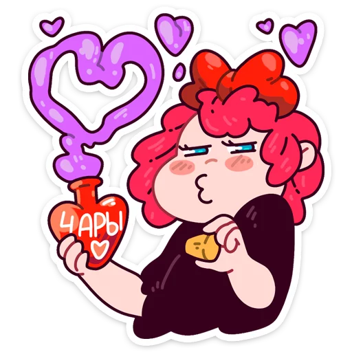 Стикер Имбирная ведьмочка