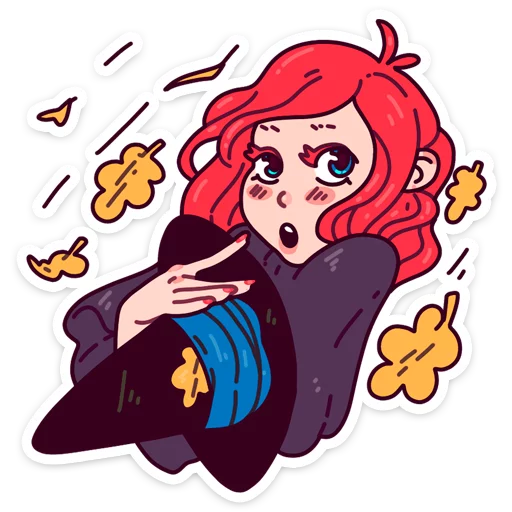 Стикер Имбирная ведьмочка