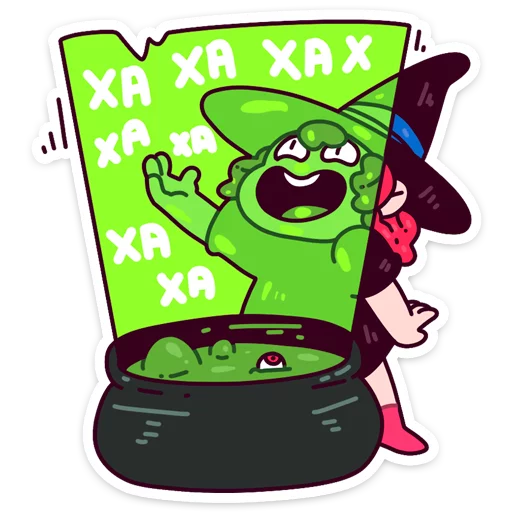 Стикер Имбирная ведьмочка